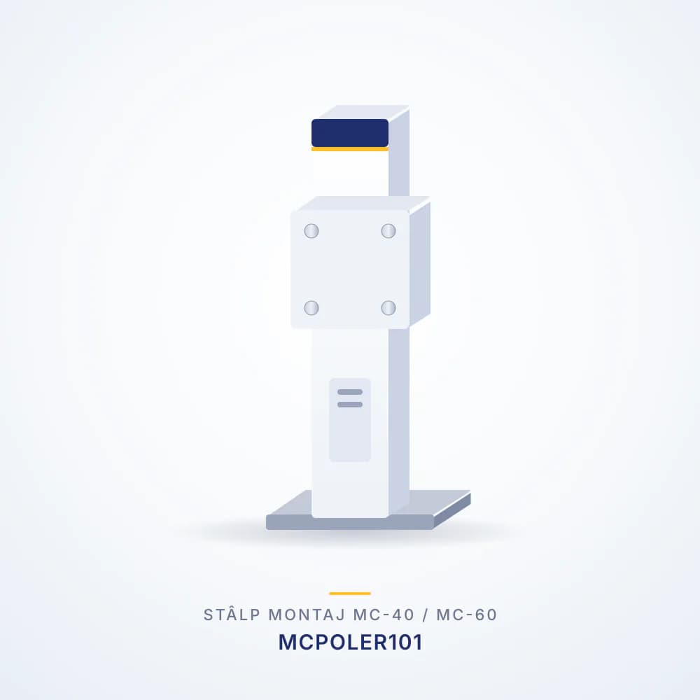 Stâlp de montaj Livoltek MCPOLER101 pentru stații DC MC-40 și MC-60, simplu sau dublu
