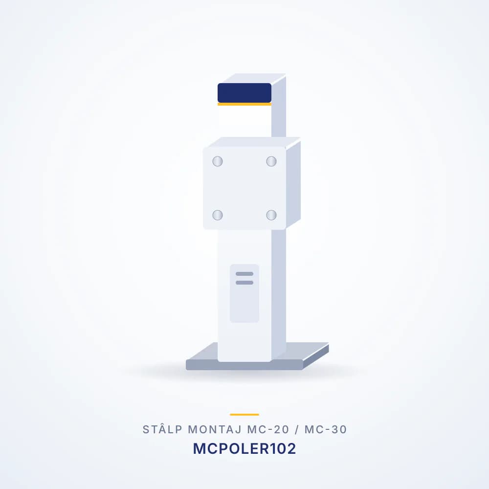 Stâlp de montaj Livoltek MCPOLER102 pentru stații DC MC-20 și MC-30, simplu sau dublu