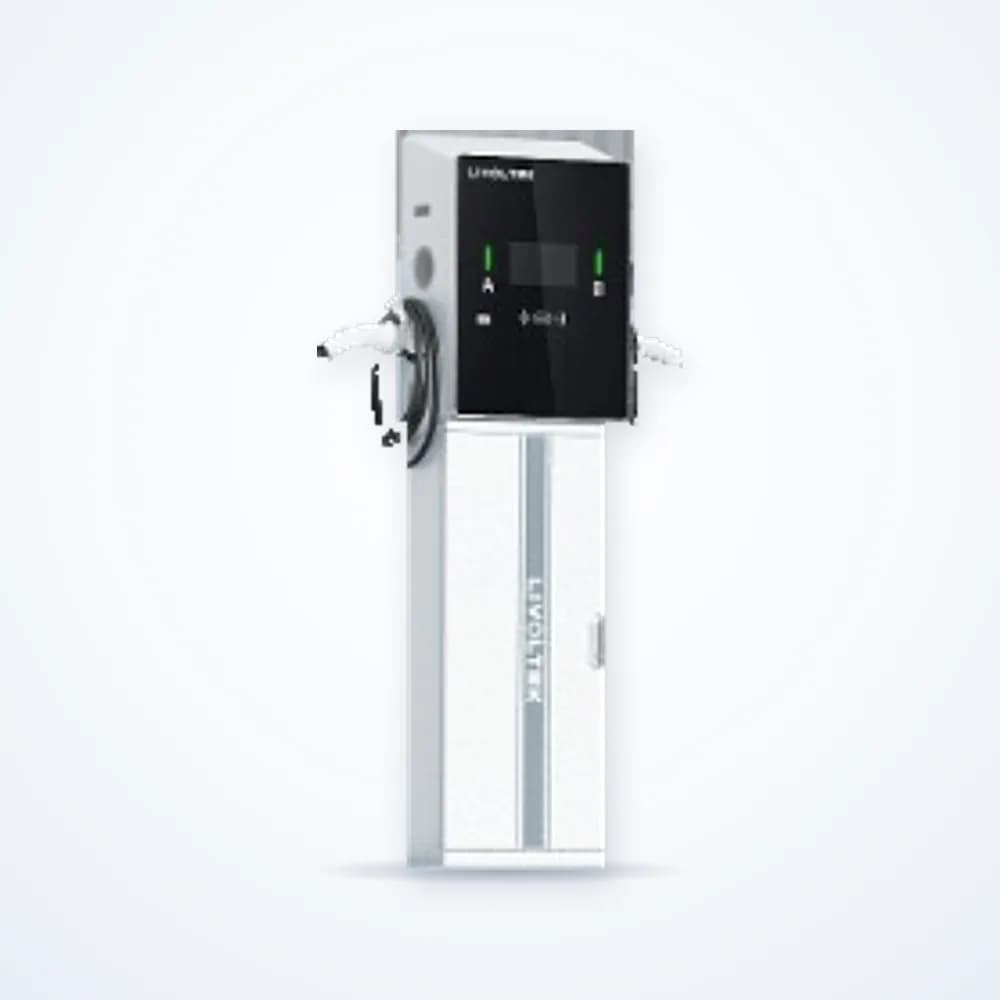 Stație de încărcare AC Livoltek Bush 2 × 22 kW, două puncte, 4G/BLE/Ethernet